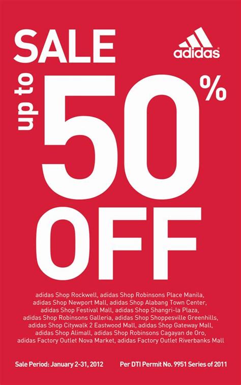 adidas 50 off sale.